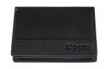 Держатель для карт Zippo с защитой от сканирования RFID, чёрный, натуральная кожа, 10,5?1,5?7,5 см