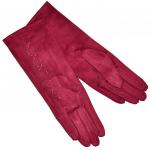 Удлиненные женские перчатки "Вьюнок" (red)