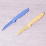 Нож для чистки из стали с покрытием non-stick и пластиковой ручкой (лезвие 7 см) Kamille 5321