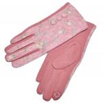 Перчатки женские для сенсорных экранов -5 (pink)