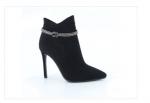 Z20107-01-1A черный (Текстиль/Байка) Ботинки женские