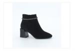 Z20082-02-1A черный (Текстиль/Байка) Ботинки женские