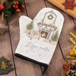 Варежка-прихватка "Magic winter " 20х28см, саржа, 100% х/л, ватин 250г/м2
