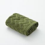 Полотенце махровое LoveLife "Zig-Zag" 70*130 см, цв. темная трава,100% хл, 360 гр/м2