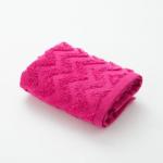 Полотенце махровое LoveLife "Zig-Zag" 70*130 см, цв. ярко-розовый,100% хл, 360 гр/м2