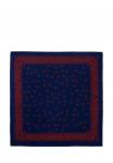 GREG (Германия) Карманный платок, Hanky-poly 30х30-синий 710.1.220