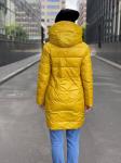 Женская зимняя куртка 21-88 (028) жёлтая