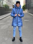 Женская зимняя куртка 21-92 (025) голубая