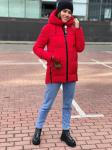 Женская зимняя куртка 2025 красная