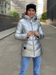 Женская зимняя куртка 263 (012) серебристая