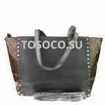 1810 gray сумка натуральная замша и экокожа 24х39x12