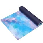 Коврик для йоги с стяжкой 6 мм 61х173 см "Спокойствие", голубой