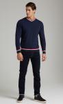 Пуловер F021-15-0046 blue melange