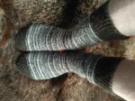 Шерстяные носки из натуральной шерсти ,ручной вязки (крючок).