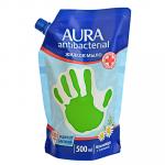Мыло жидкое AURA с антибактериальным эффектом, 500мл, ромашка, дой-пак