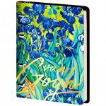 Тетрадь на кольцах А5, 80 л. ЛАЙТ, кожзам, Greenwich Line Vision. Van Gogh. Irises, тон. блок, Nr4A5_26026