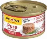 GimDog Pure Delight консервы для собак из тунца с говядиной 85 г