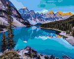 Отражение альпийских гор в озере