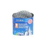 Губки для посуды "York", металлические, 8,5x2,5 см, 3 штуки