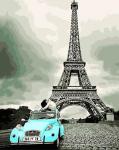Поцелуй в Париже на французском авто