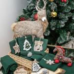 PROVANCE Рождество Полотенце вафельное с cувениром, 40х60см, 100% хлопок, 220гр/м, 6 дизайнов