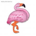 Шар фольгированный 30" «Фламинго»