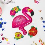 Наклейки на воздушные шары «Фламинго»