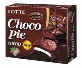 LOTTE Choco Pie cacao печенье с какао, 336 г