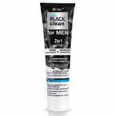 BLACK CLEAN FOR MEN Крем после бритья +Увлажняющий бальзам 2в1 100мл