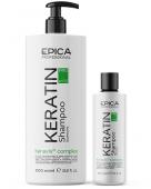 Шампунь KERATIN PRO, 1000 мл. для реконструкции и глубокого восстановления волос