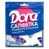 Салфетка из микрофибры универсальная с рисунком 30*30см "Dora"