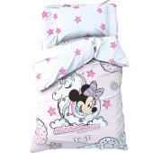 Детское постельное бельё 1,5 сп "Minnie Mouse" с единорогом, 143*215 см, 150*214 см, 50*70 см -1 шт, поплин