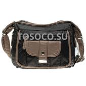 13246 black+d.khaki сумка Fulin экокожа 28х30x13