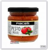 Соус "Песто из томатов". Пастеризованный Piacelli Pesto Rosso 190 гр