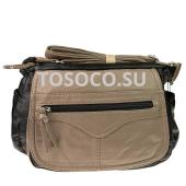 1442 black+d.khaki сумка Fulin экокожа 24х30x12