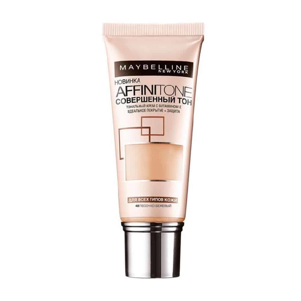 Тональный крем подстраивается. Maybelline Affinitone 24. Affinitone