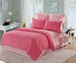 Элман (розовый) Комплект постельного белья жатка Евро 4н