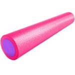 B31513 Ролик для йоги полнотелый 2-х цветный (розово-фиолетовый) 90х15см.