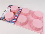 Форма силиконовая для выпечки Кекс ТМ Зефирное настроение, розовая, арт. ZN0006