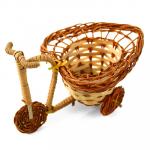 Велосипед плетеный 16х10х10см, с сухарницей "Сердце" (Вьетнам)