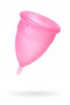Менструальная чаша , силикон, розовый, L