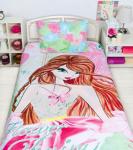 *Комплект постельного белья 1.5 спальный с наволочкой 50*70 Winx Fashion Flora 2014