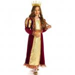 Детский карнавальный костюм "Королева", платье, корона, рост 134 см