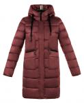 Пальто женское Эгле красная плащевка (синтепон 300) С 0736