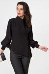 Блуза "Идеальная асимметрия" (черная) Б1702