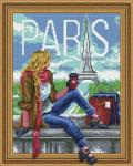 Девушка с кофе в Париже