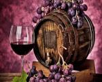 Вино Красное и виноград