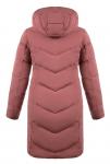 Пальто женское Брина розовая плазщевка (синтепон 300) С 0708