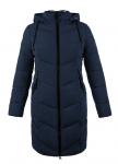 Пальто женское Брина синяя плащевка ( синтепон 300) С 0709