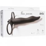 Вибронасадка для двойного проникновения Pure Passion Flirtini black 1204-01lola